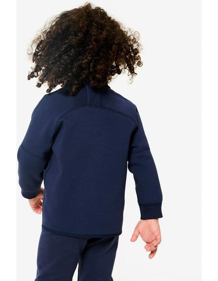 Kids' Unisex Reversible Zip-Up Jacket - Navy Blue image 7
