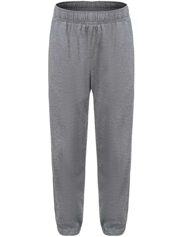 Kids' Lightweight Cotton Jogging Bottoms - Mid Grey Marl image 1