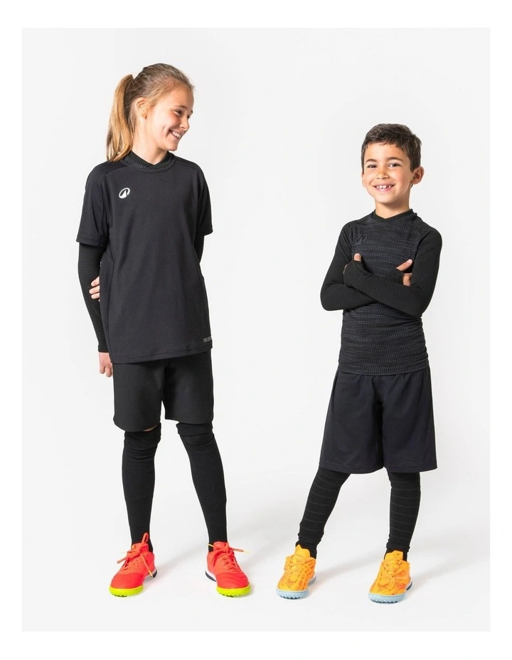 Decathlon - Kids' Long-Sleeved Thermal Base Layer Top Keepdry 500 - Black image 3