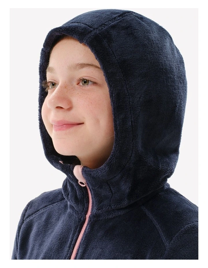 Decathlon - Kids Warm Hiking Fleece Jacket - MH500 Aged 7-15 - Navy Blue image 3