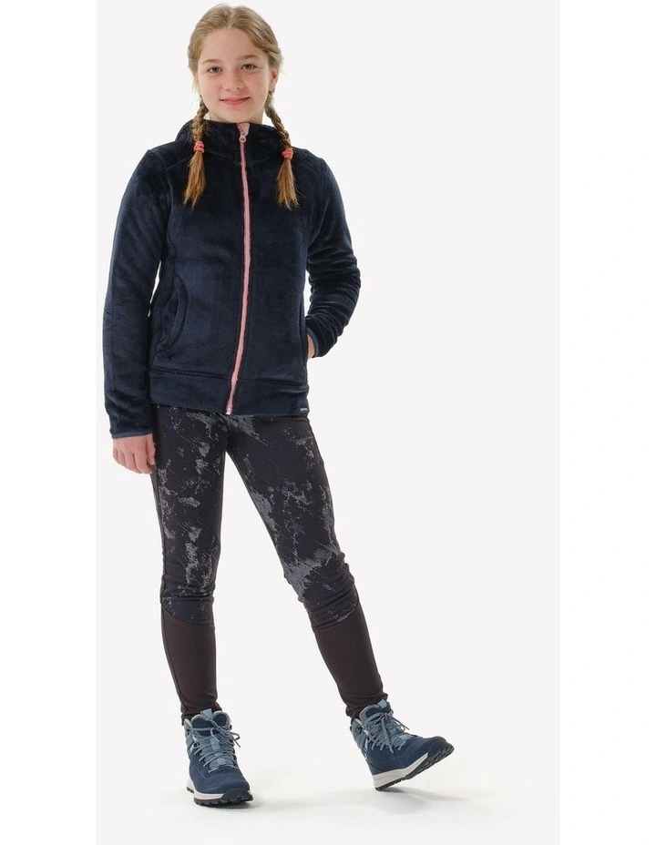 Decathlon - Kids Warm Hiking Fleece Jacket - MH500 Aged 7-15 - Navy Blue image 4