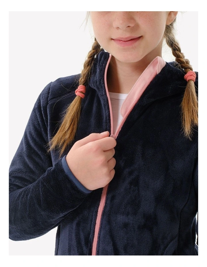 Decathlon - Kids Warm Hiking Fleece Jacket - MH500 Aged 7-15 - Navy Blue image 5