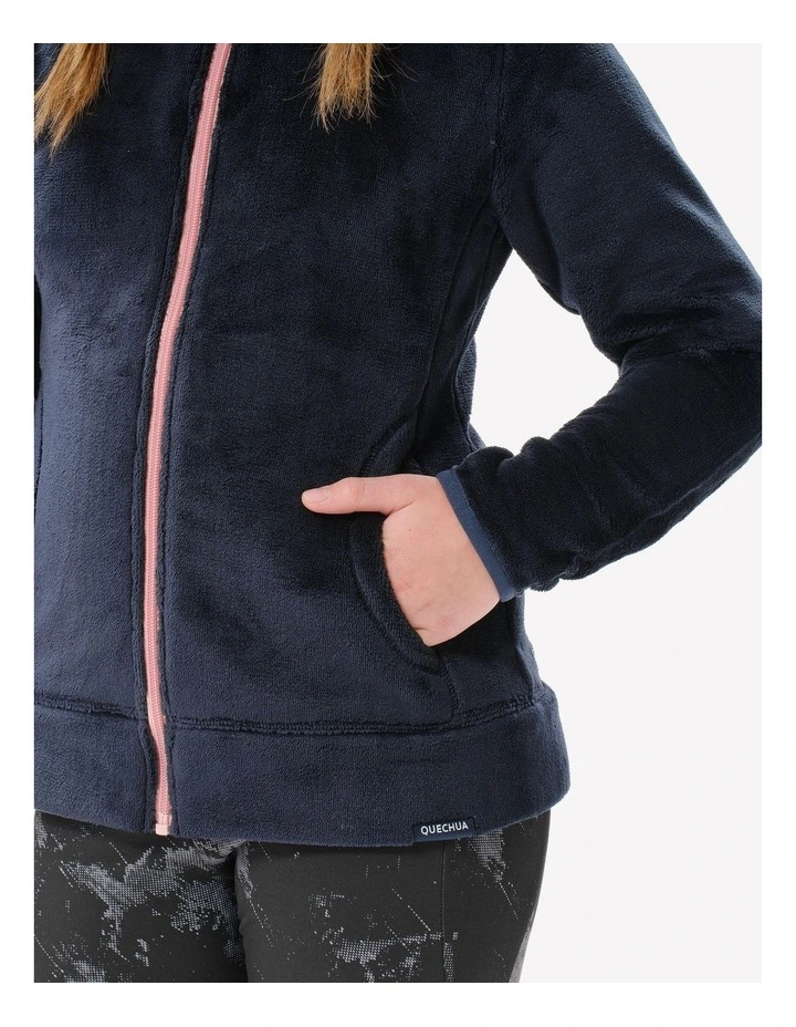 Decathlon - Kids Warm Hiking Fleece Jacket - MH500 Aged 7-15 - Navy Blue image 6
