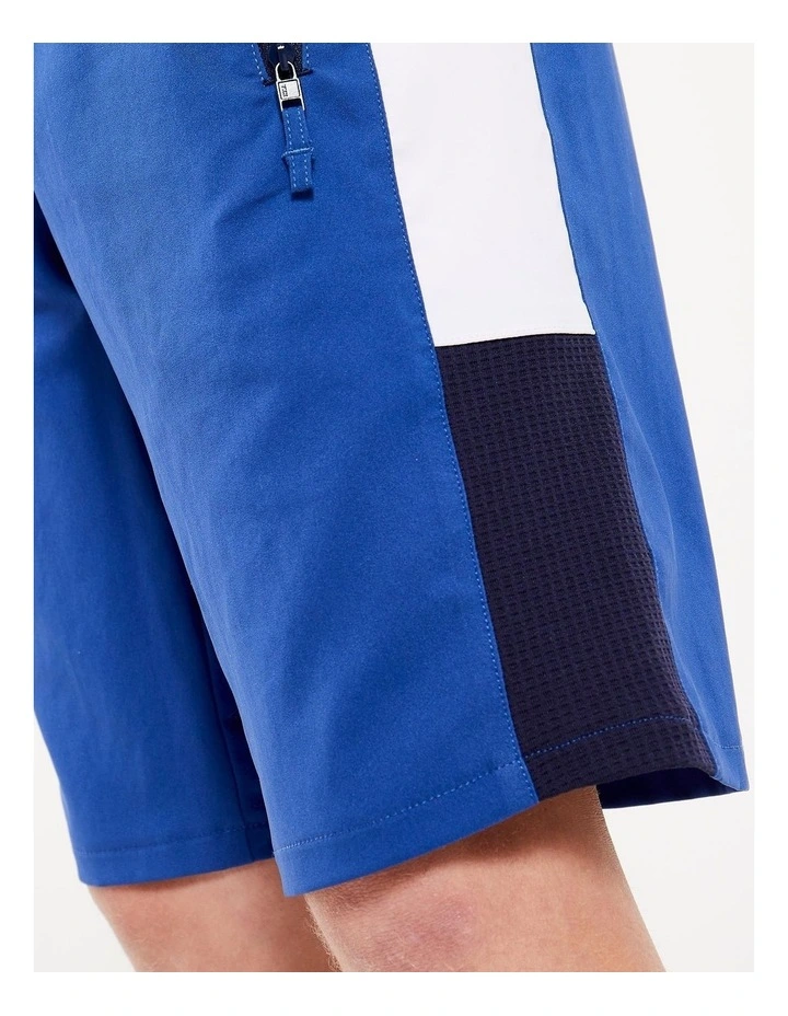 Decathlon - Kids' Breathable Multisport Shorts - Blue/White/Black image 3