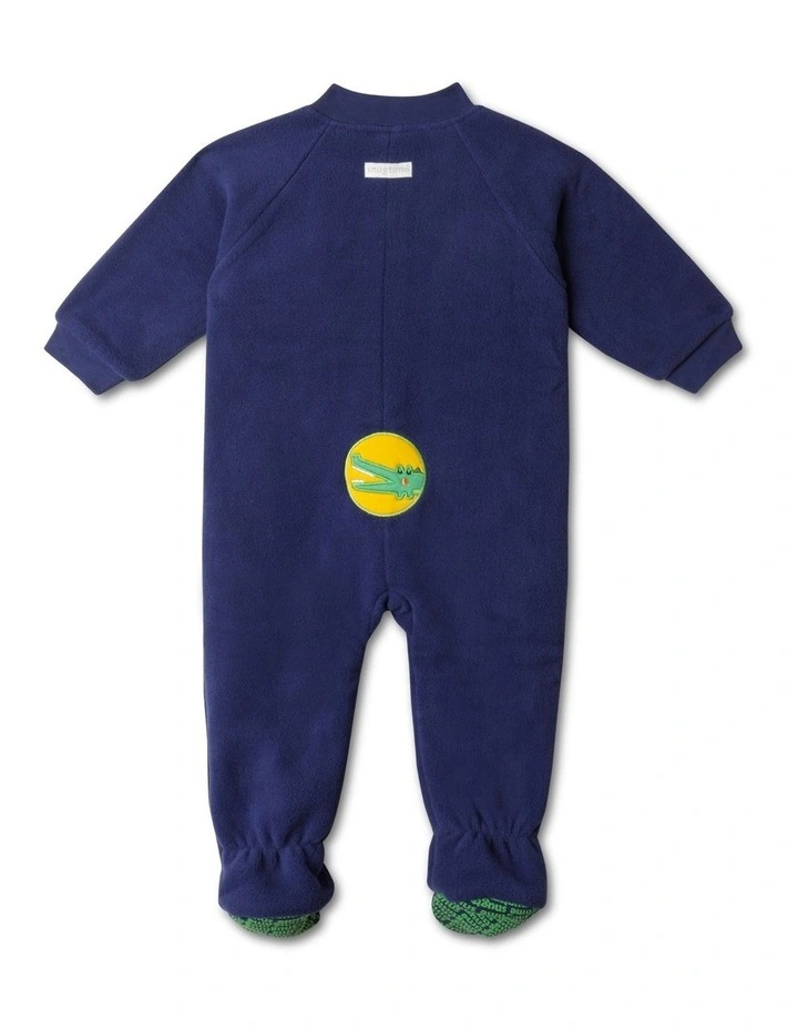 Snugtime Lined Polar Fleece Sleeper Blanket - Navy image 3
