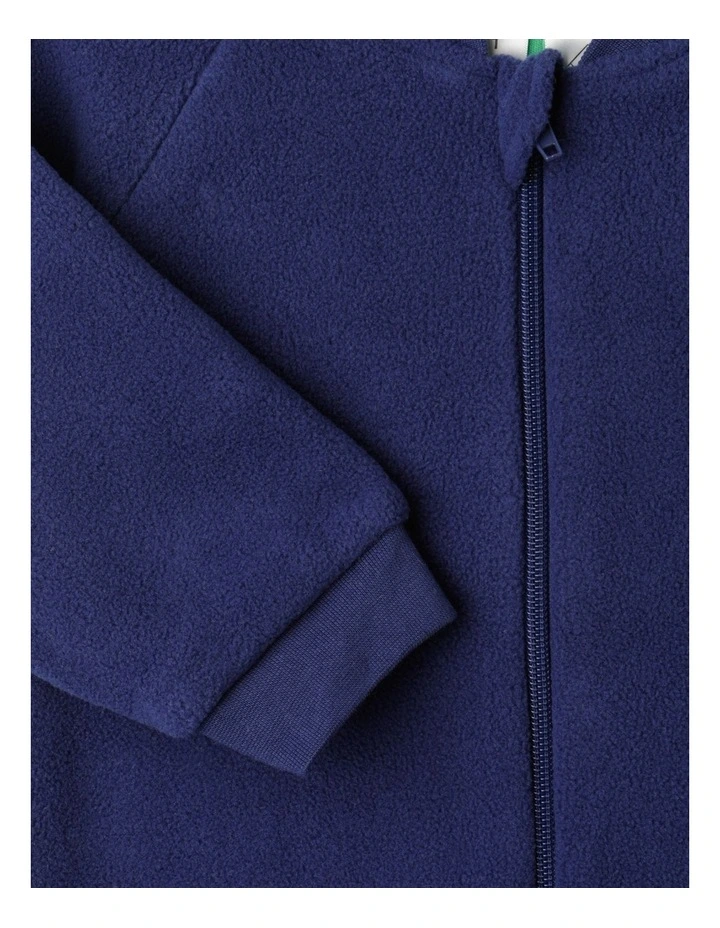 Snugtime Lined Polar Fleece Sleeper Blanket - Navy image 5