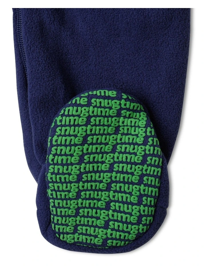Snugtime Lined Polar Fleece Sleeper Blanket - Navy image 6
