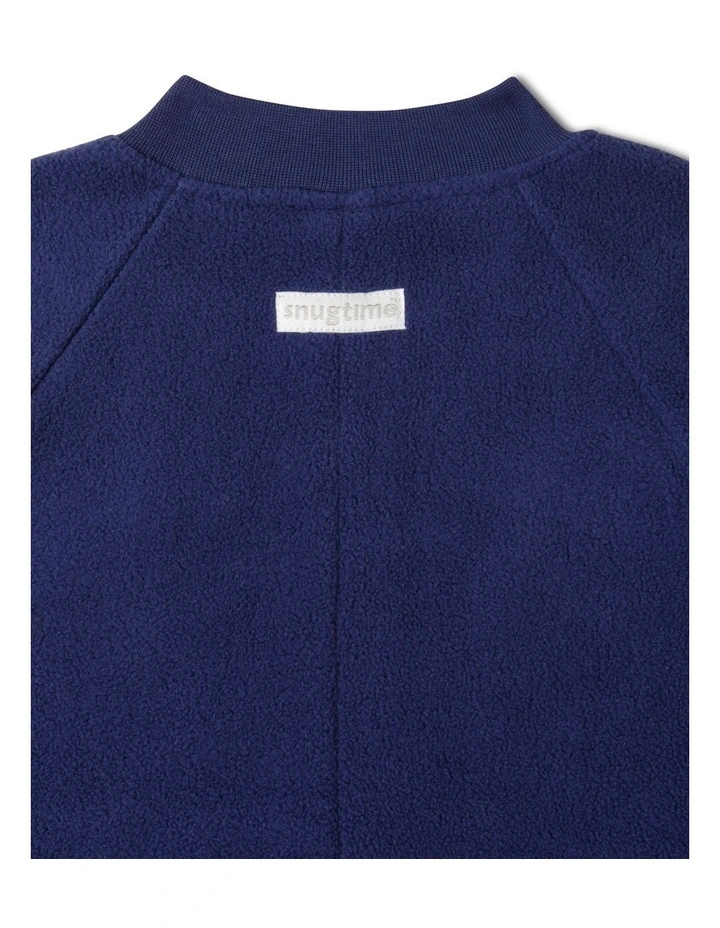 Snugtime Lined Polar Fleece Sleeper Blanket - Navy image 7