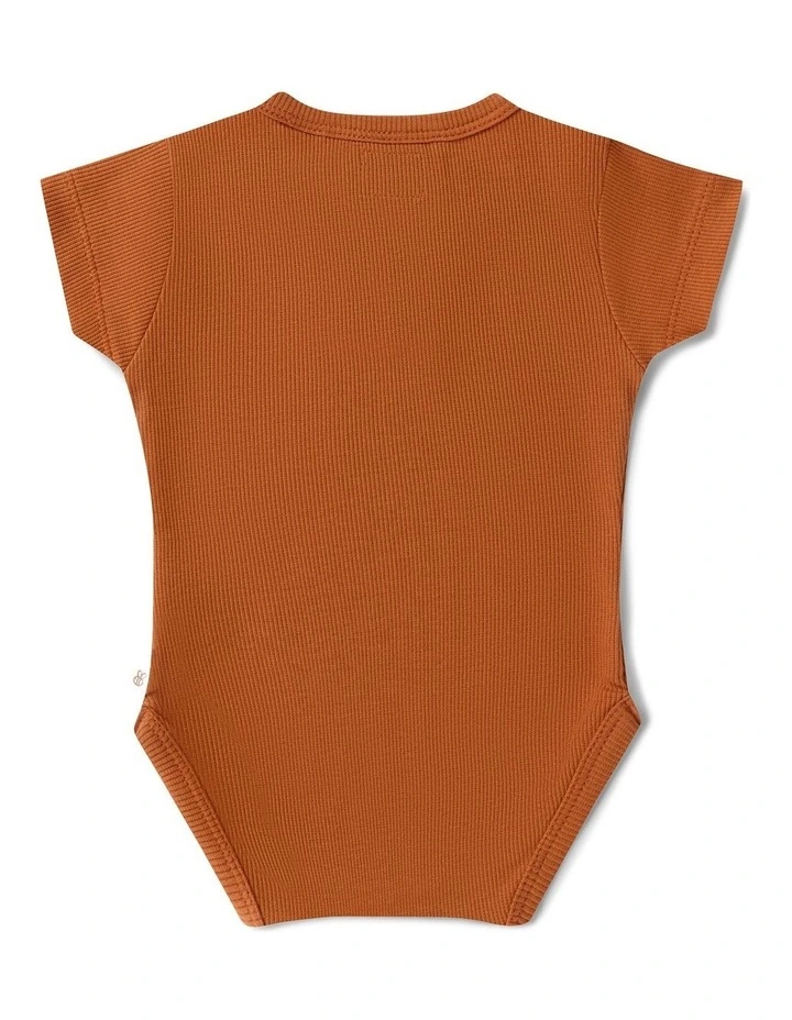Biscuit Short Sleeve Organic Bodysuit image 3