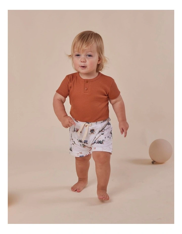 Biscuit Short Sleeve Organic Bodysuit image 4