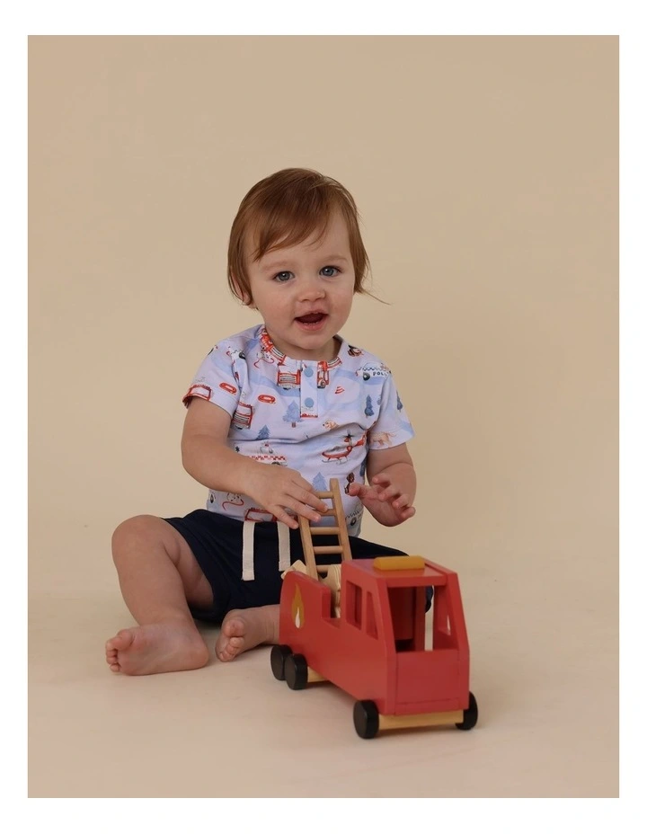 To The Rescue Short Sleeve Organic Bodysuit image 2