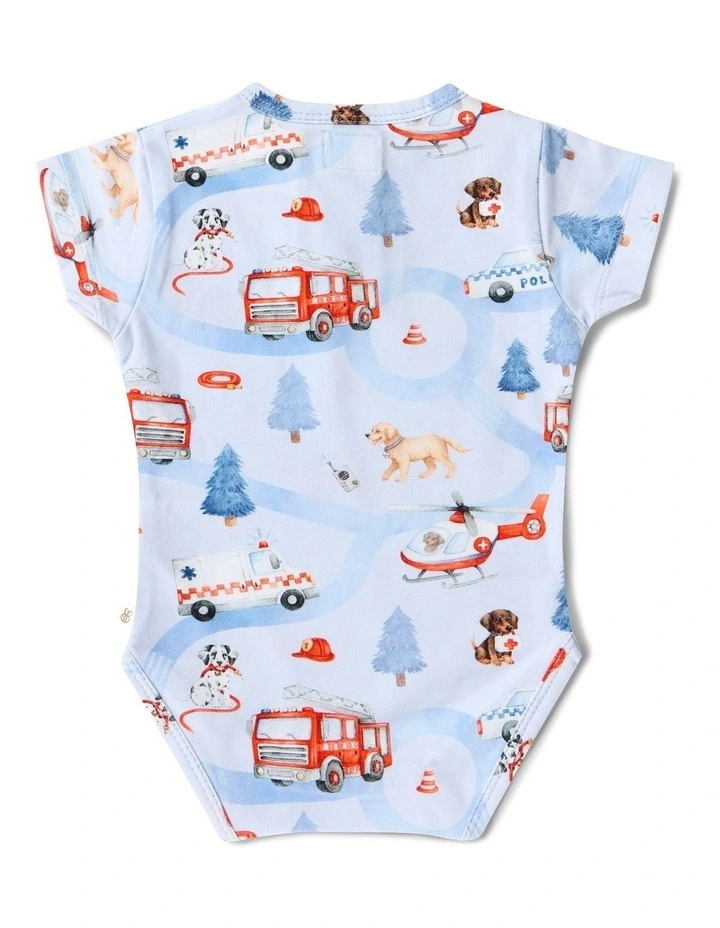 To The Rescue Short Sleeve Organic Bodysuit image 3