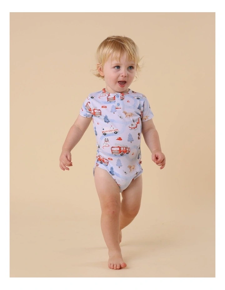 To The Rescue Short Sleeve Organic Bodysuit image 4