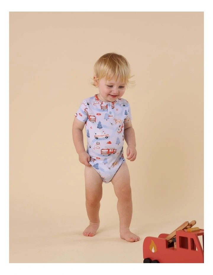 To The Rescue Short Sleeve Organic Bodysuit image 6