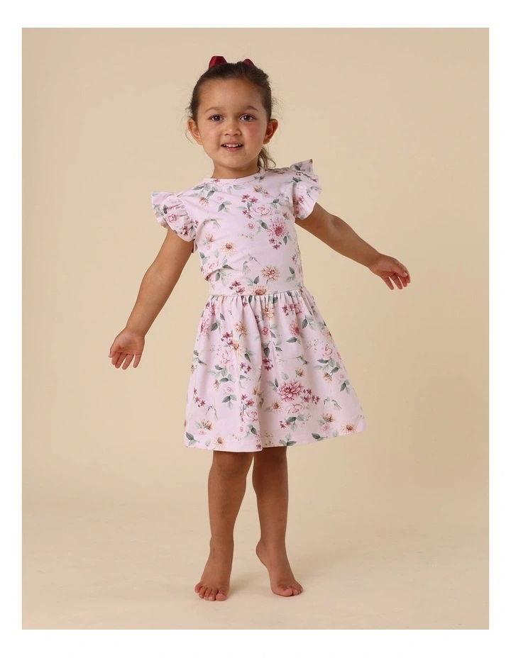 Birds & Blooms Short Sleeve Organic Dress image 2