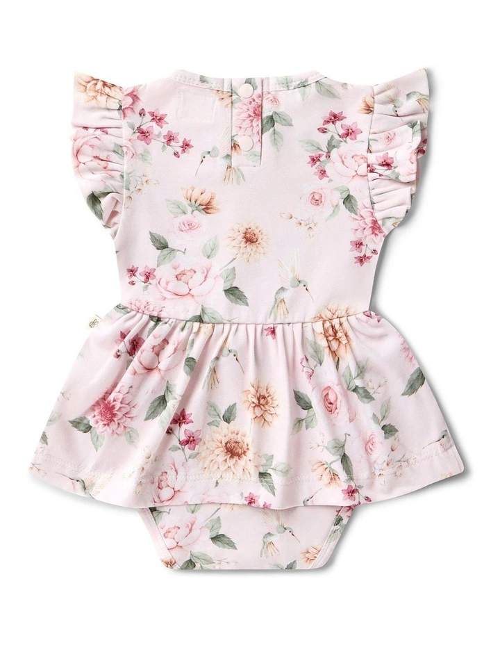 Birds & Blooms Short Sleeve Organic Dress image 3