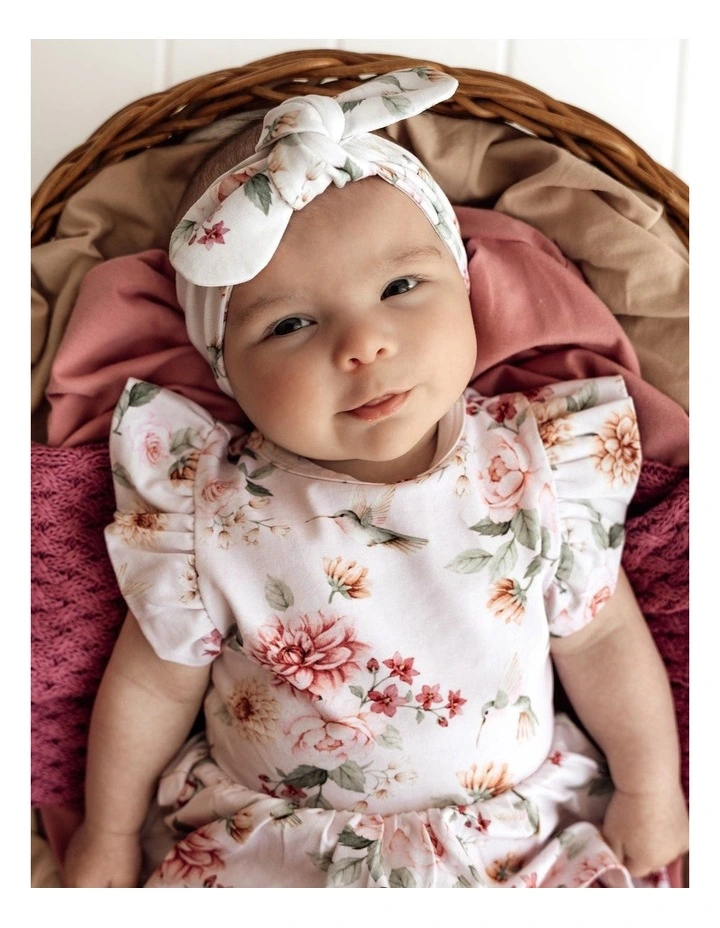 Birds & Blooms Short Sleeve Organic Dress image 4