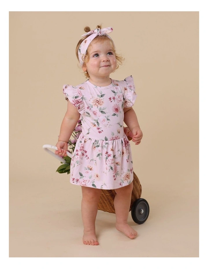 Birds & Blooms Short Sleeve Organic Dress image 5