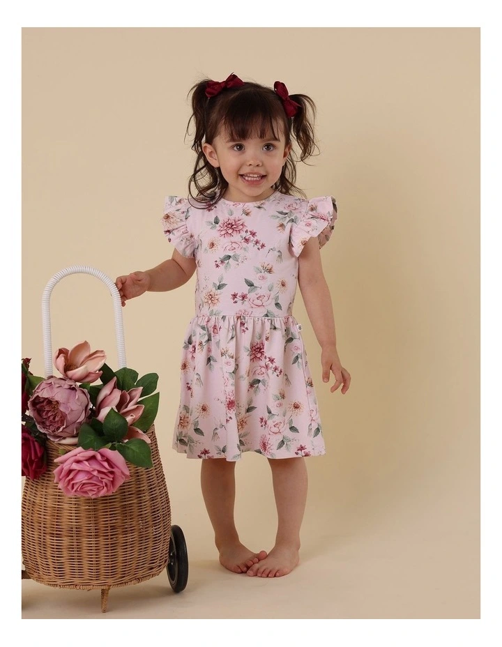 Birds & Blooms Short Sleeve Organic Dress image 6