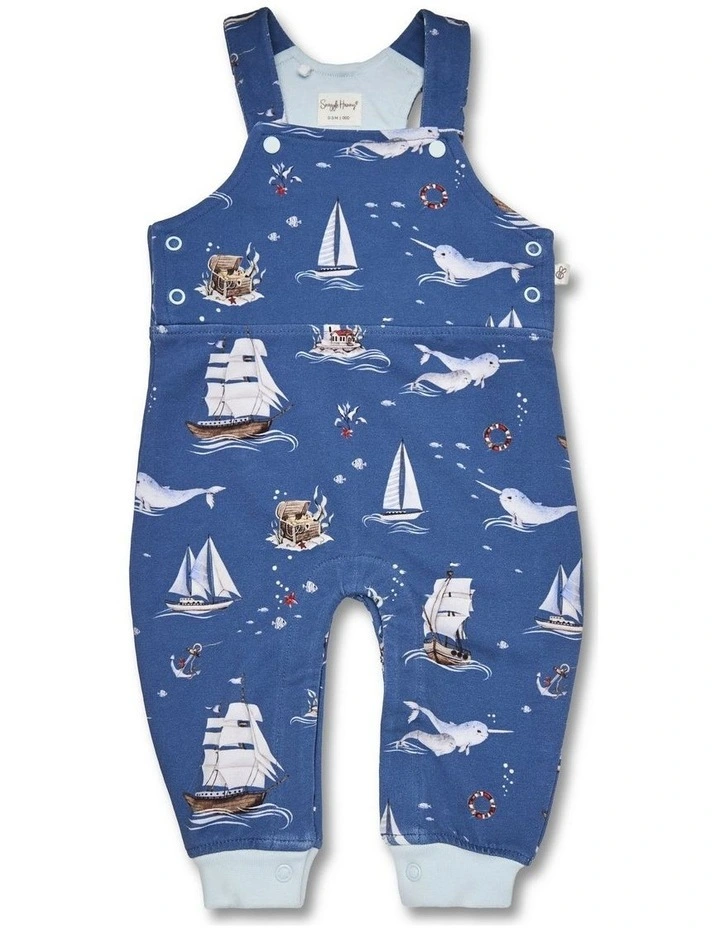 Set Sail Organic Snuggle Overalls image 1