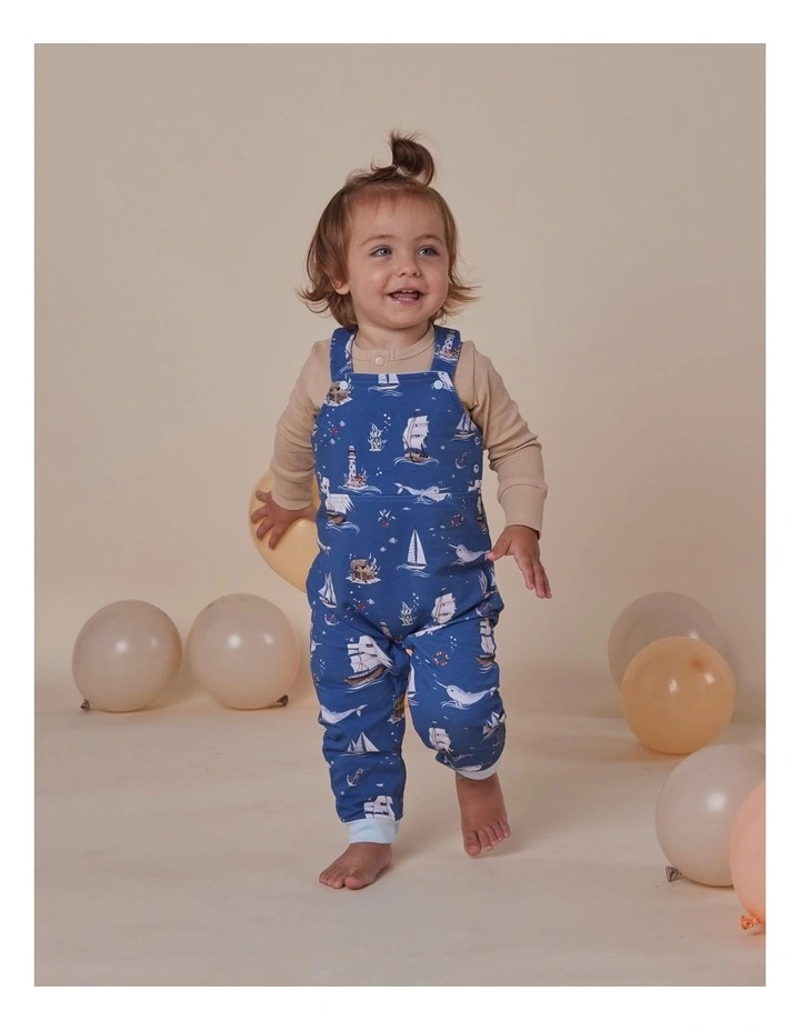 Set Sail Organic Snuggle Overalls image 2