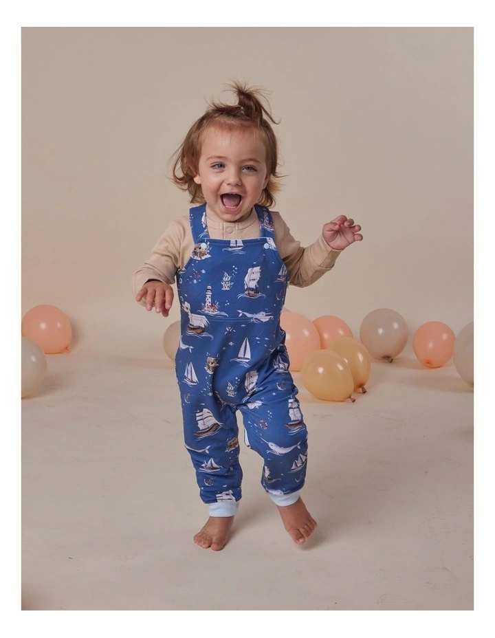 Set Sail Organic Snuggle Overalls image 4