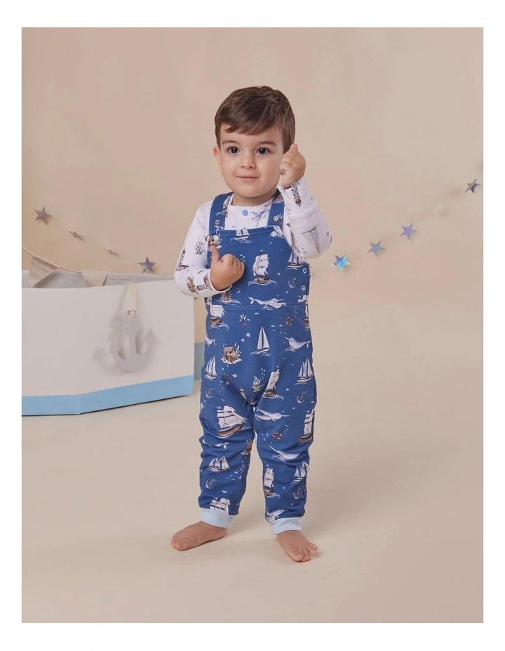 Set Sail Organic Snuggle Overalls image 6
