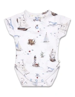 Set Sail Short Sleeve Organic Bodysuit