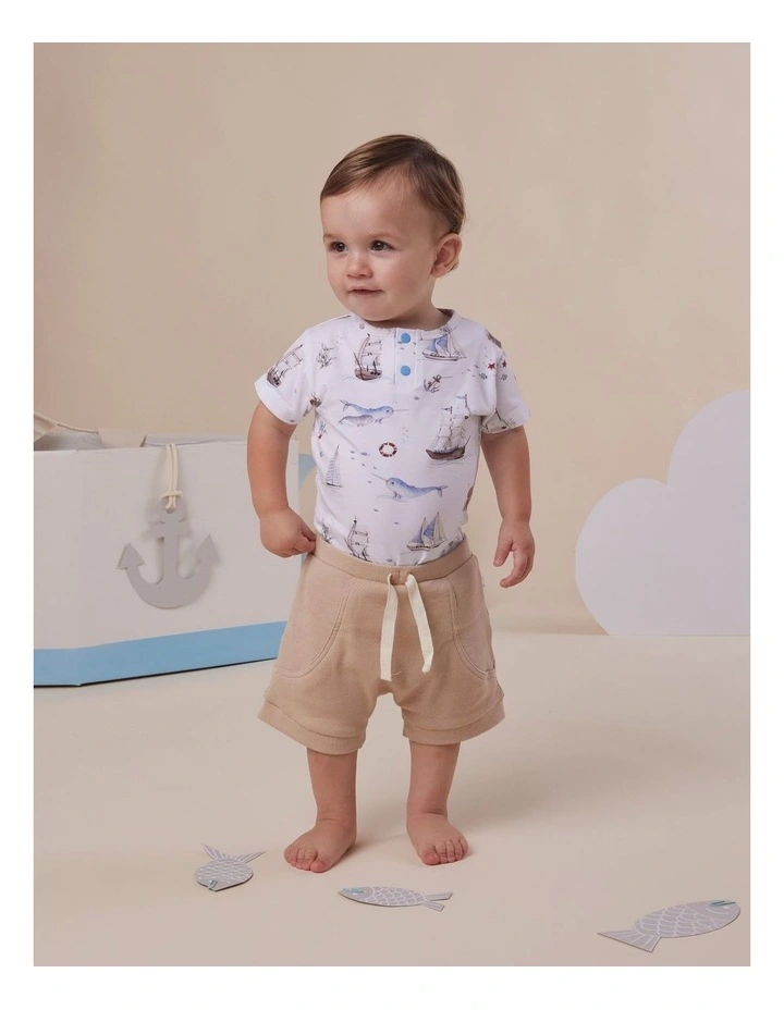 Set Sail Short Sleeve Organic Bodysuit image 2