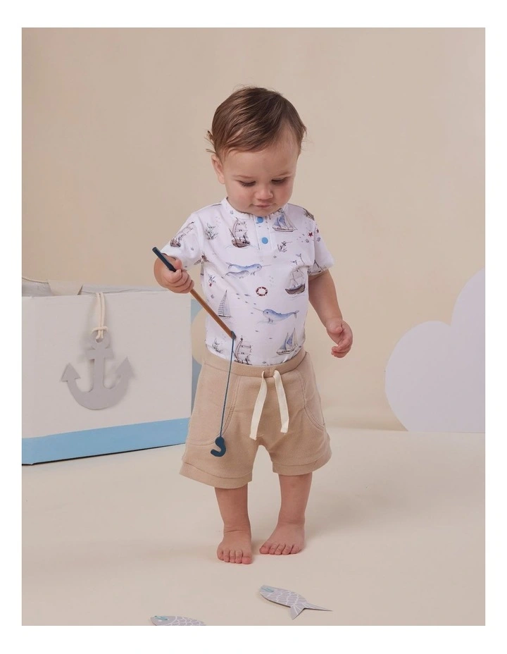 Set Sail Short Sleeve Organic Bodysuit image 4