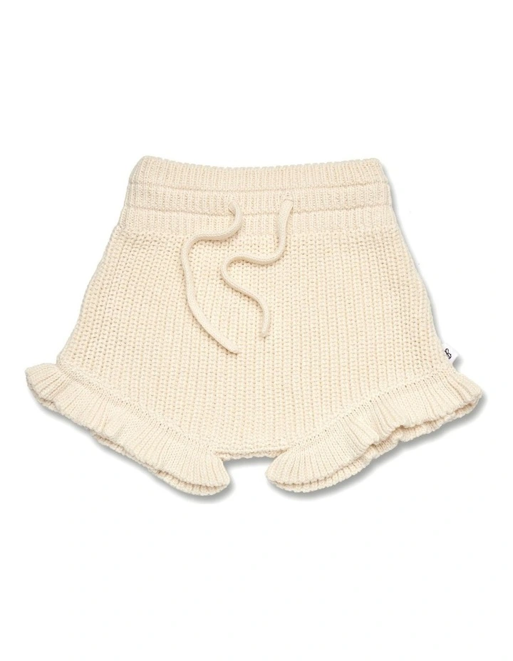 Cream Organic Cotton Knit Bloomers image 1