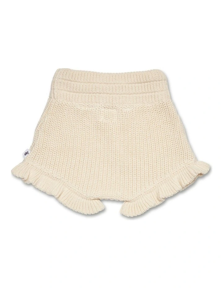 Cream Organic Cotton Knit Bloomers image 3