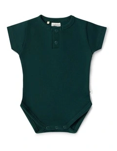 Emerald Short Sleeve Organic Bodysuit