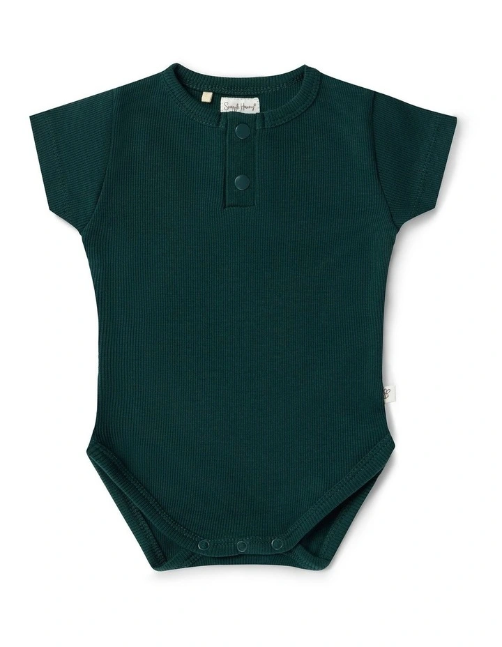 Emerald Short Sleeve Organic Bodysuit image 1