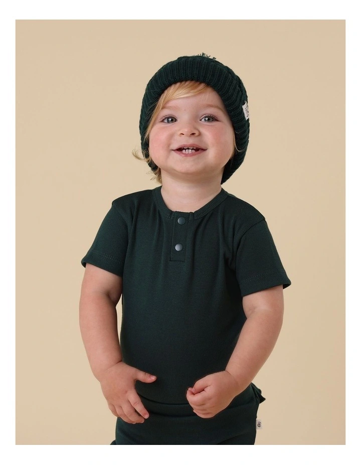 Emerald Short Sleeve Organic Bodysuit image 5