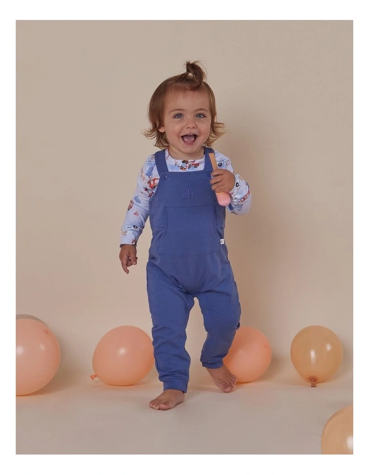 Navy Organic Joey Overalls image 2