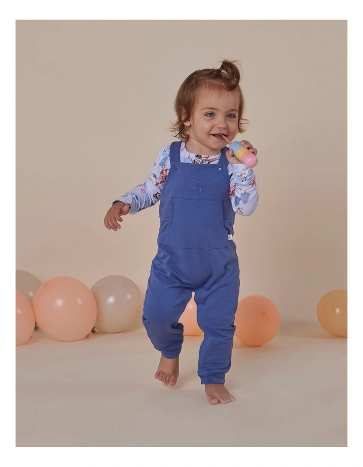 Navy Organic Joey Overalls image 4