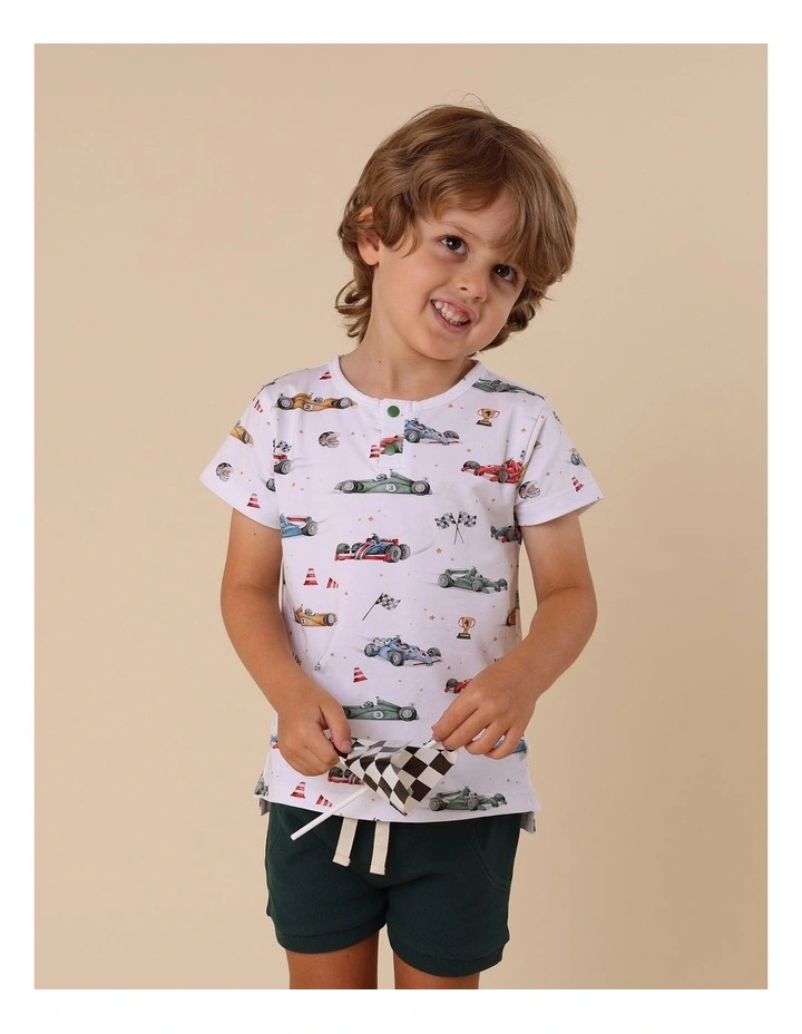 Little Racers Organic Short Sleeve Top image 2