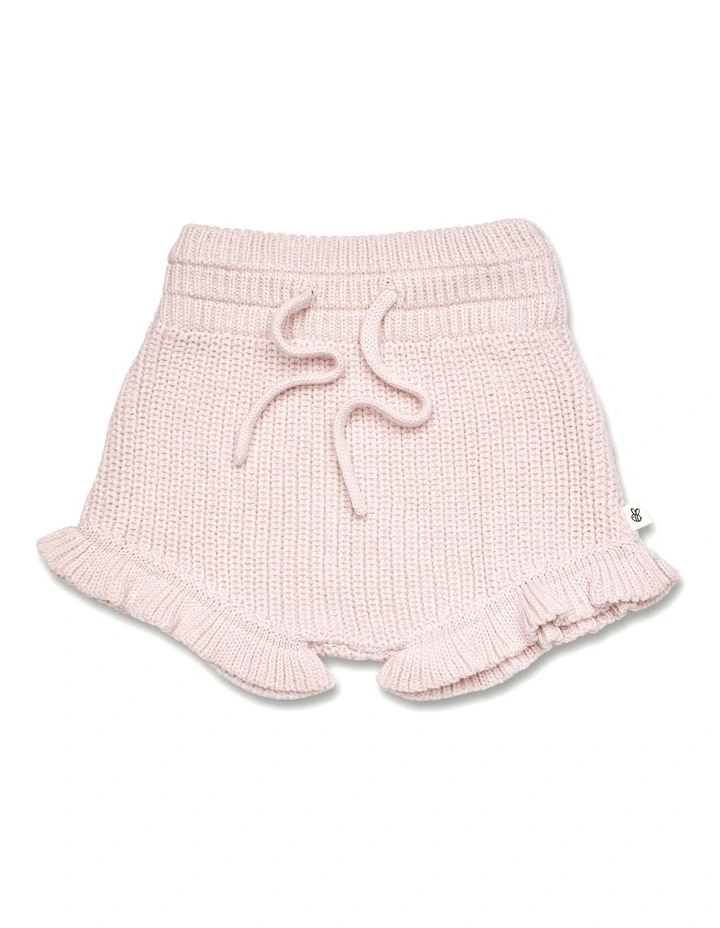 Blush Pink Organic Cotton Knit Bloomers image 1