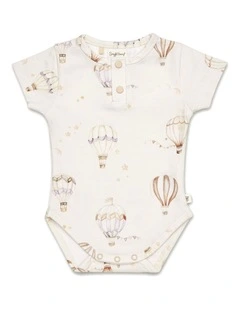 Up & Away Short Sleeve Organic Bodysuit