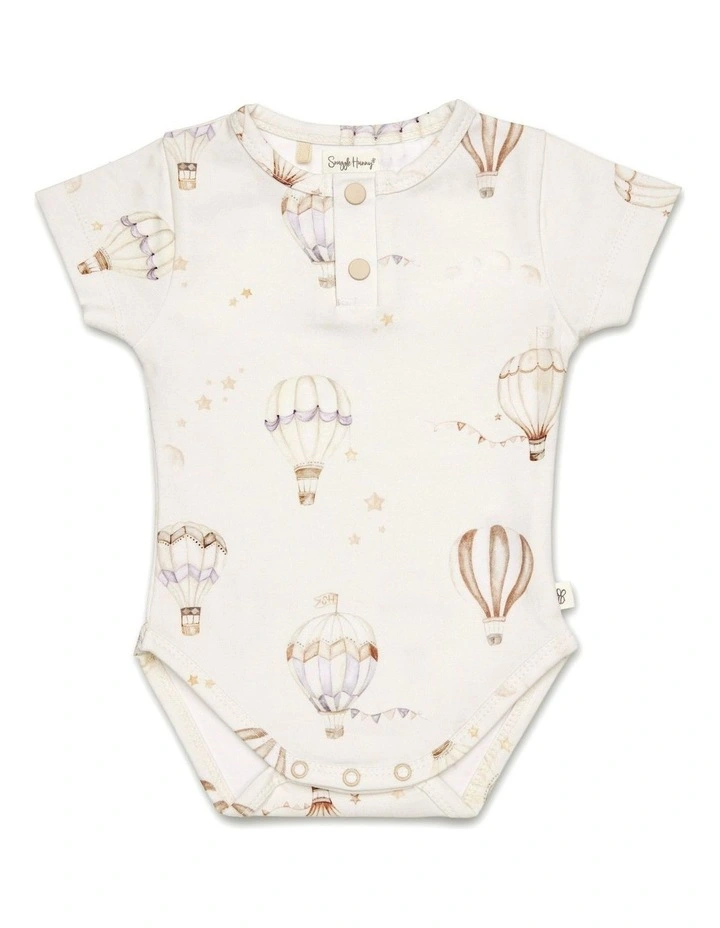 Up & Away Short Sleeve Organic Bodysuit image 1