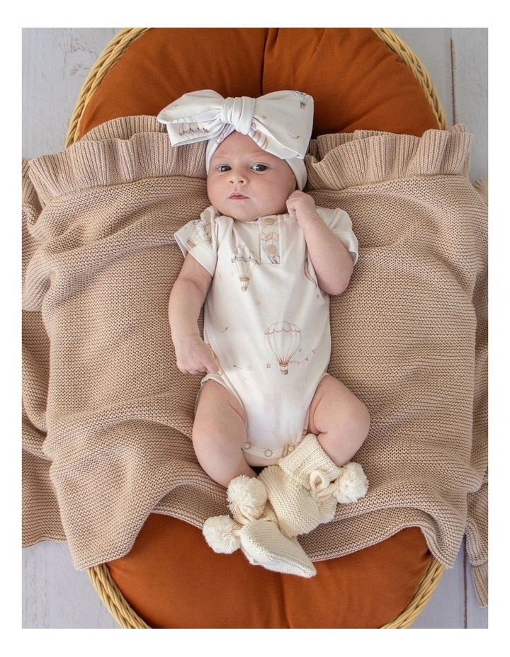 Up & Away Short Sleeve Organic Bodysuit image 2