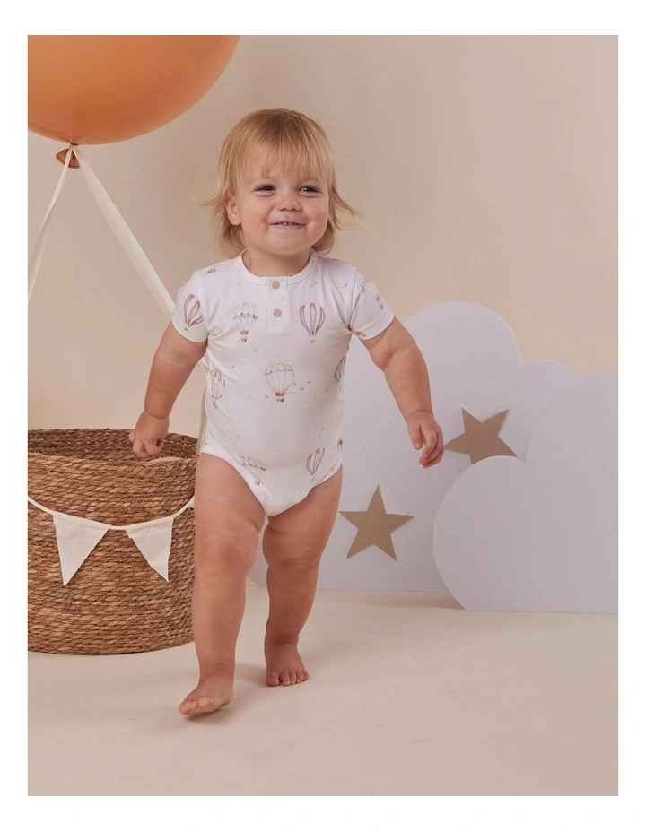Up & Away Short Sleeve Organic Bodysuit image 6