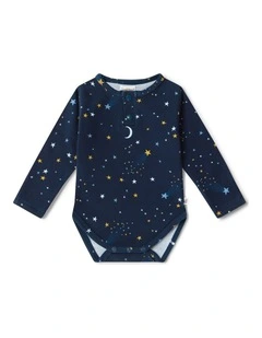 Starry Night Long Sleeve Organic Bodysuit