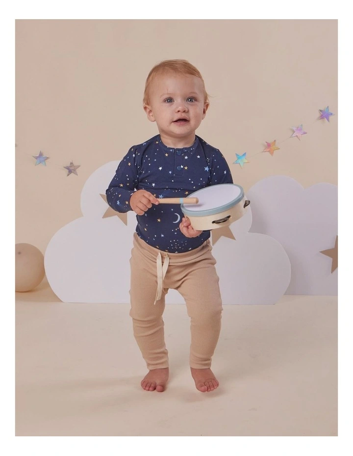 Starry Night Long Sleeve Organic Bodysuit image 5