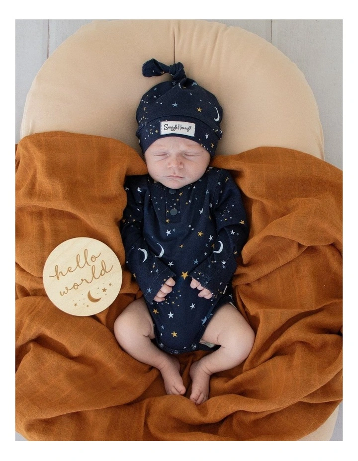 Starry Night Long Sleeve Organic Bodysuit image 6