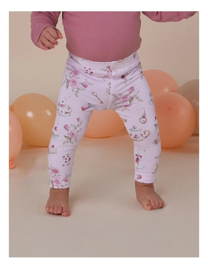 Alice's Tea Party Organic Leggings image 4