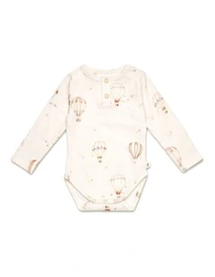 Up & Away Long Sleeve Organic Bodysuit