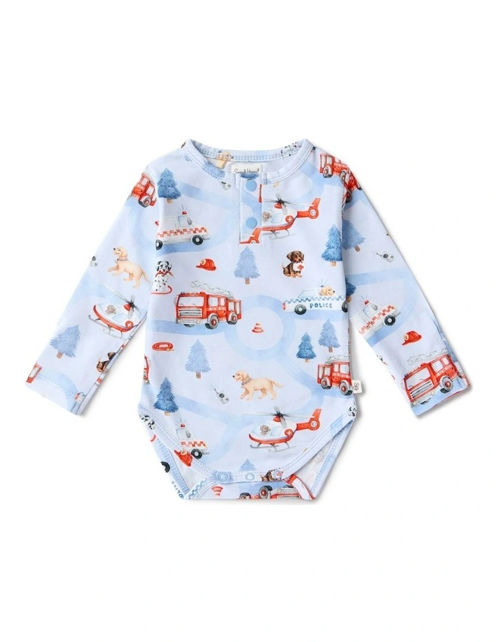 To The Rescue Long Sleeve Organic Bodysuit image 1