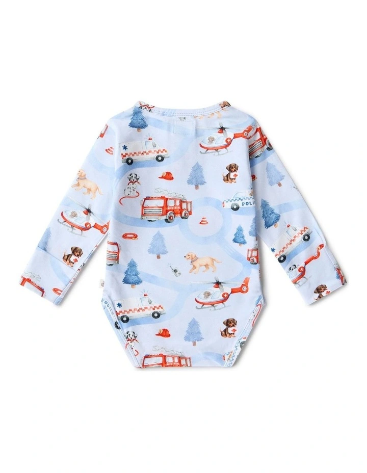 To The Rescue Long Sleeve Organic Bodysuit image 3